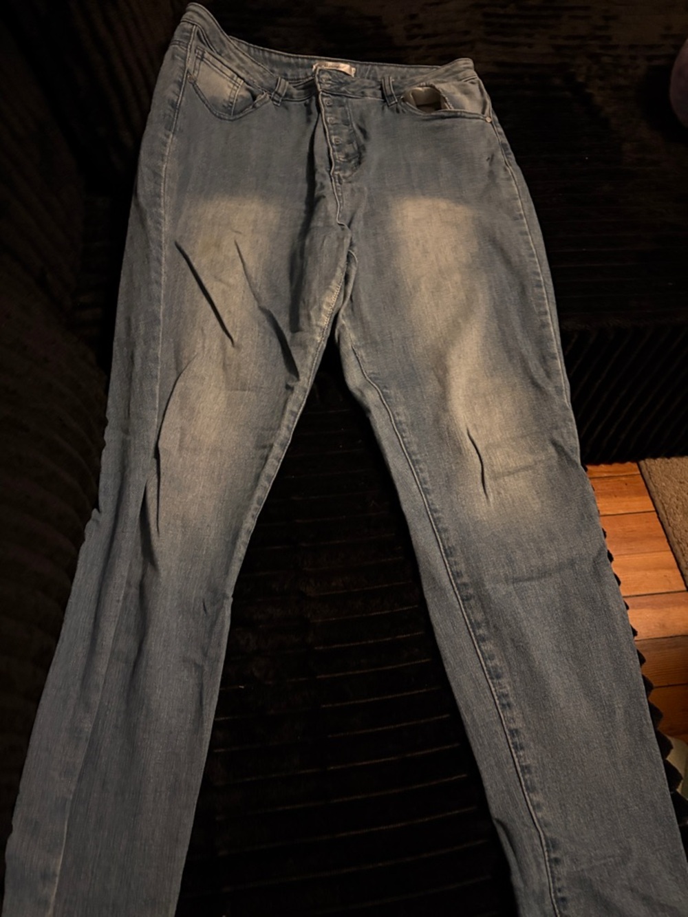Revamped Light Blue Straight-Leg Men's Jeans